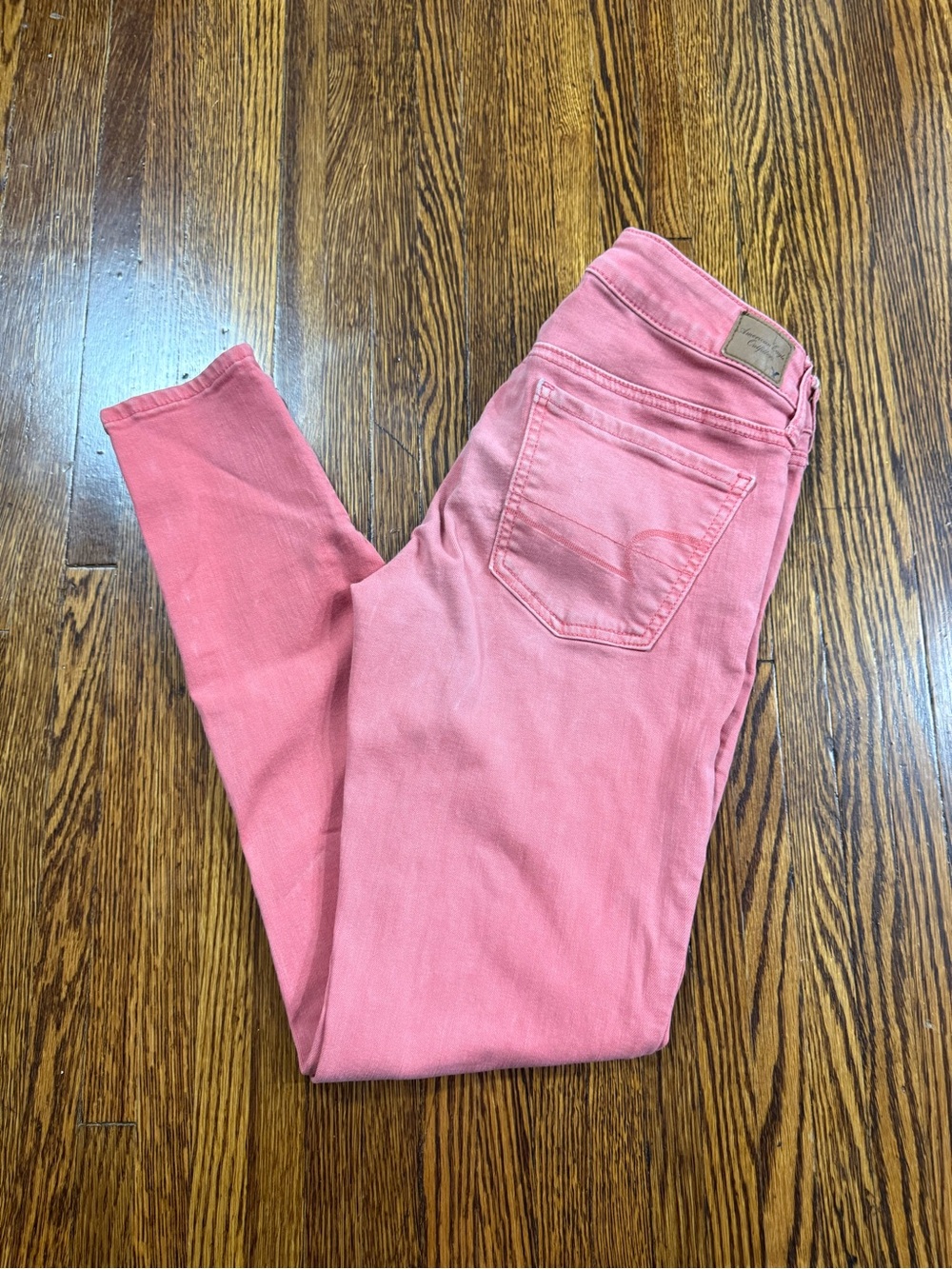 American Eagle Super Stretch Jegging Pink Size 6 Ankle Zip Skinny Jeans